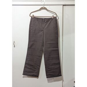 Ann Taylor Loft brown cotton pants sz 8